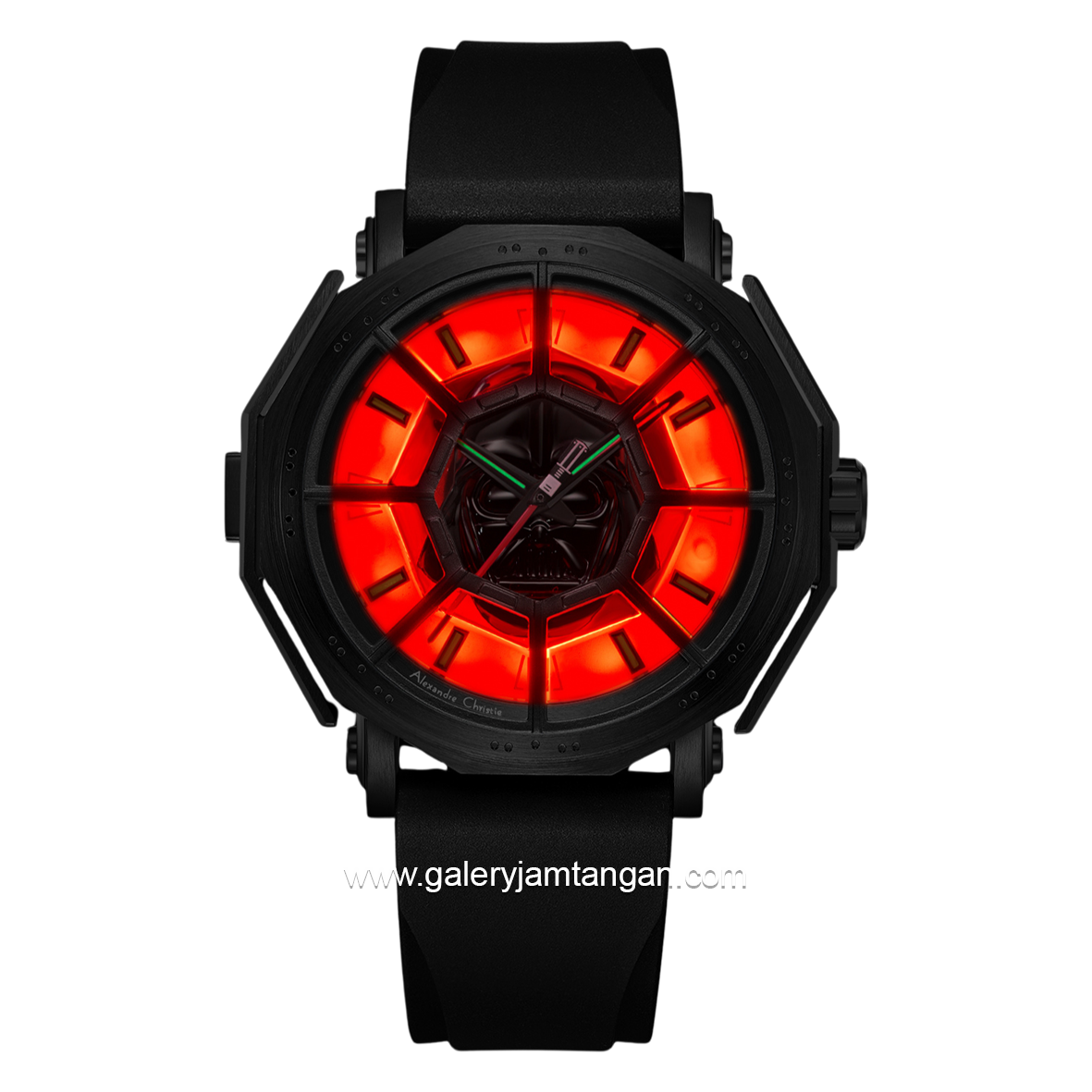 Alexandre Christie AC 9205 MH Star Wars Darth Vader Limited Edition Black Rubber Strap