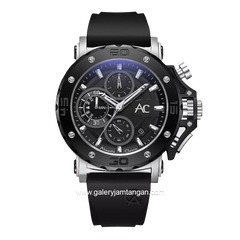 Alexandre Christie  AC 9205 MP/MT Men Automatic Sport Black Rubber Strap