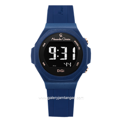 Alexandre Christie AC 9359 LH Digital Blue Rubber Strap