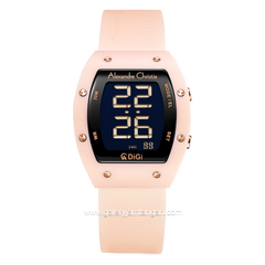 Alexandre Christie AC 9360 LH Digital Peach Rubber Strap