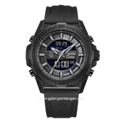 Alexandre Christie AC 9370 MH Black Rubber Strap