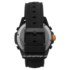 Alexandre Christie AC 9370 MH Black Crown Yellow Rubber Strap