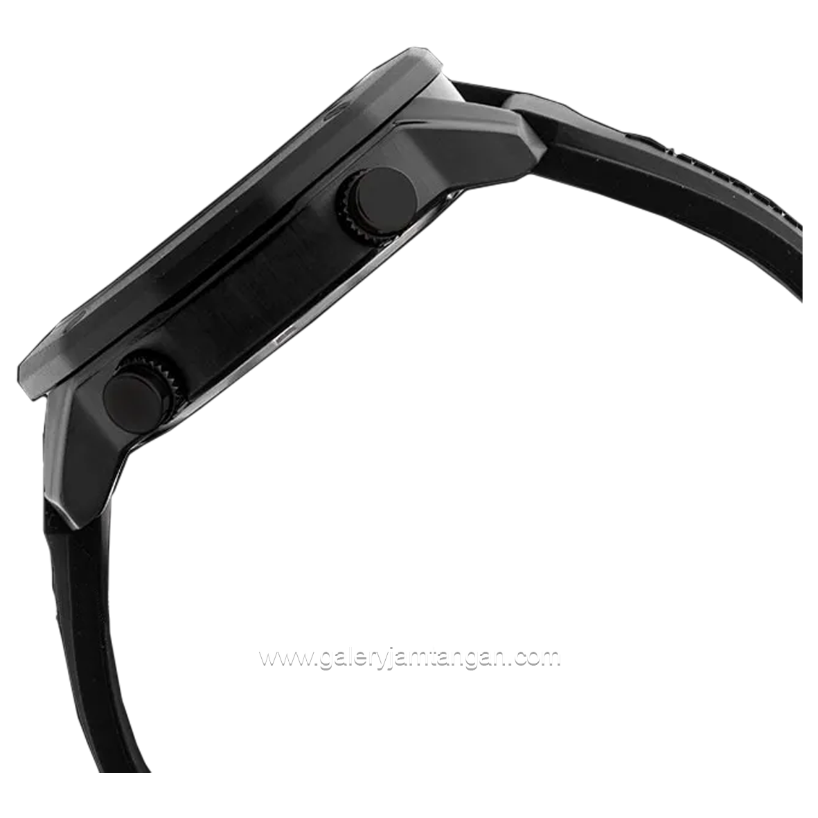 Alexandre Christie AC 9377 MH Full Black Rubber Strap