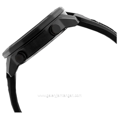 Alexandre Christie AC 9377 MH Full Black Rubber Strap