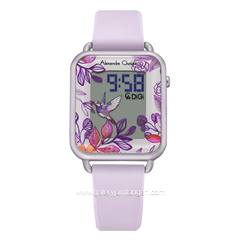 Alexandre Christie AC 9378 LH Purple Rubber Strap