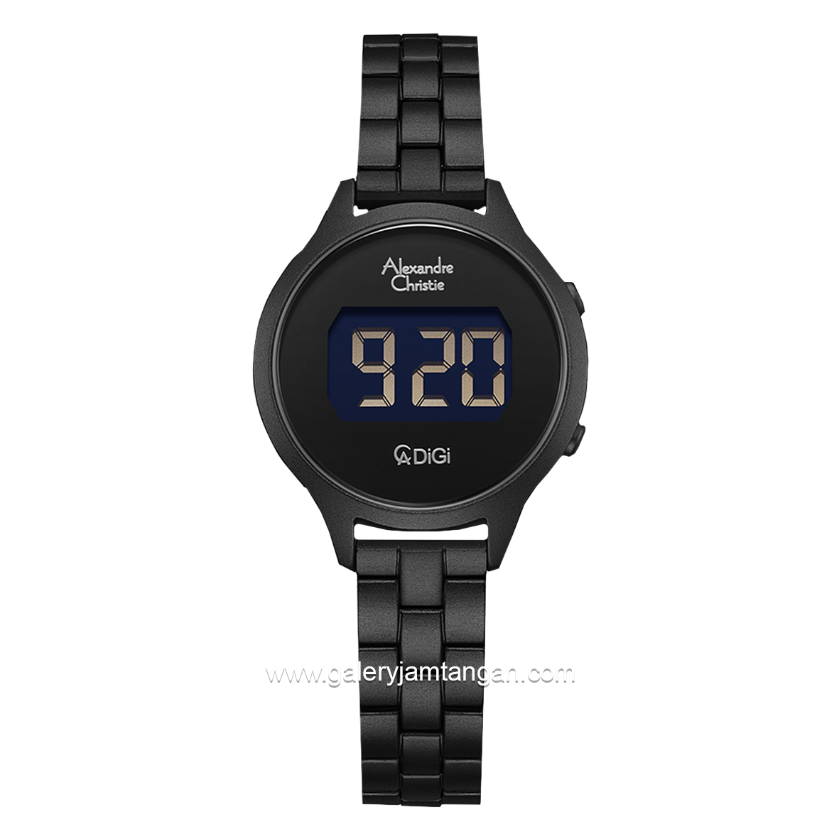 Alexandre Christie AC 9379 LH Digital Black Stainless Steel