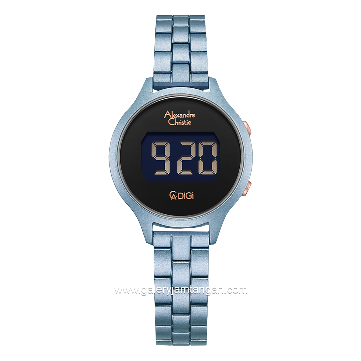 Alexandre Christie AC 9379 LH Digital Blue Stainless Steel