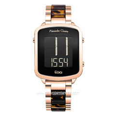 Alexandre Christie AC 9381 LH Combination Rosegold Black Stainless Steel