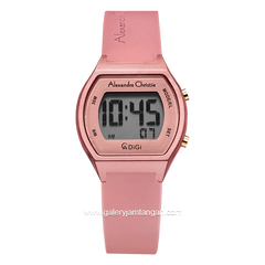 Alexandre Christie AC 9384 LH Pink Rubber Strap