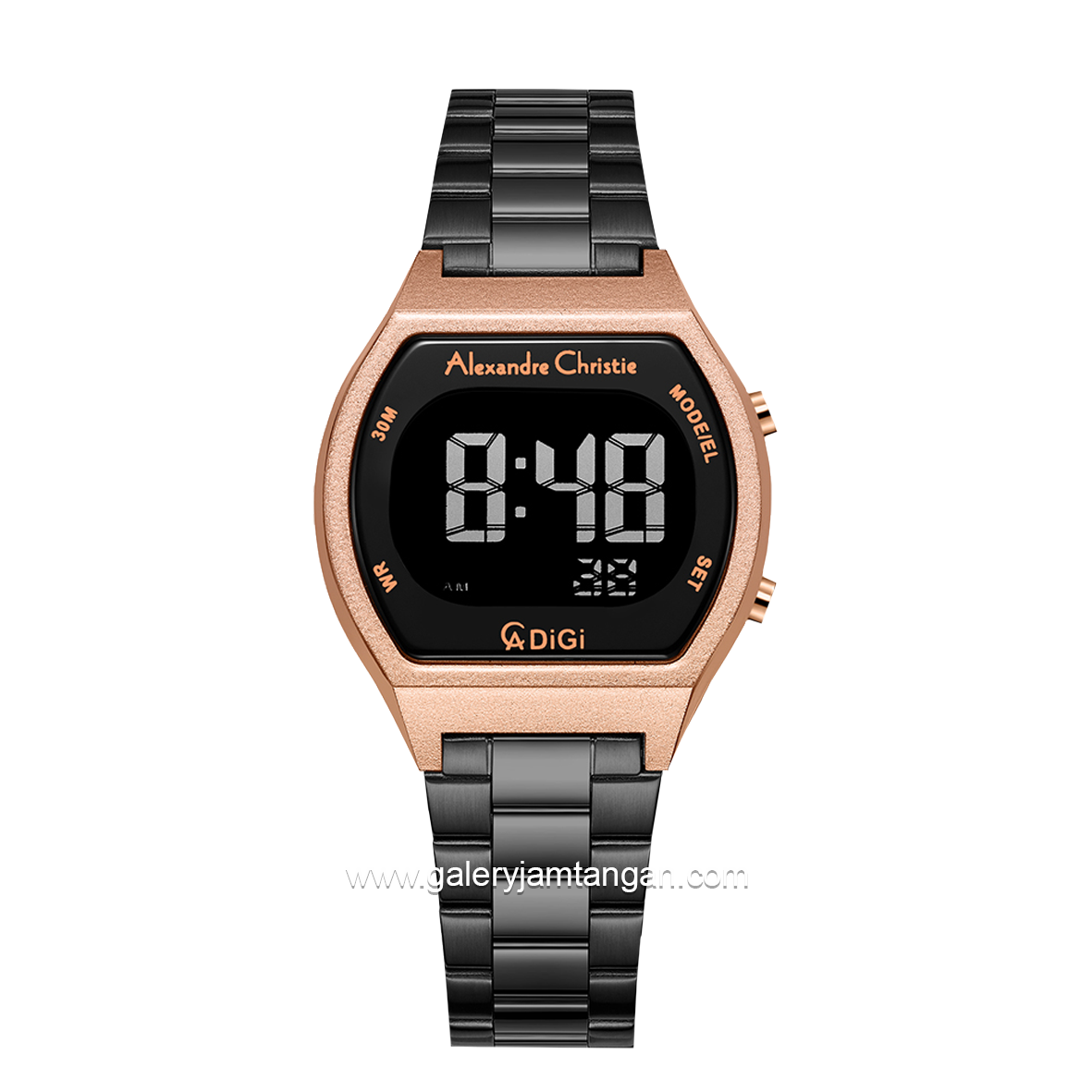 Alexandre Christie AC 9384 LH Black Rosegold Stainless Steel