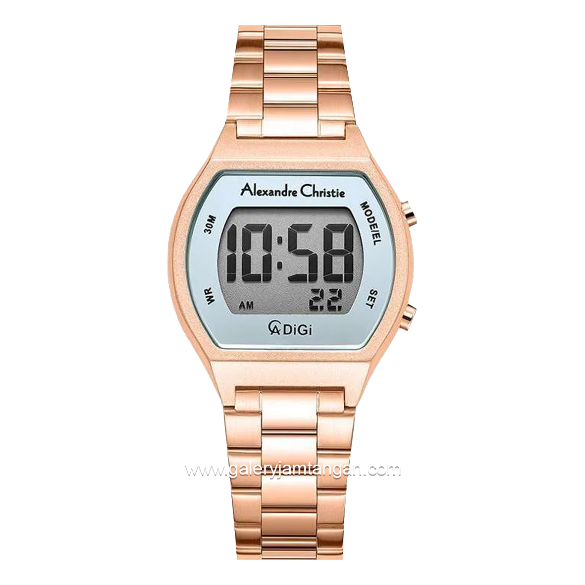 Alexandre Christie AC 9384 LH Rosegold Dial Blue Stainless Steel