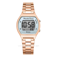 Alexandre Christie AC 9384 LH Rosegold Dial Blue Stainless Steel