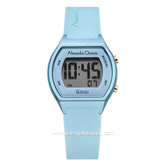 Alexandre Christie AC 9384 LH Blue Rubber Strap