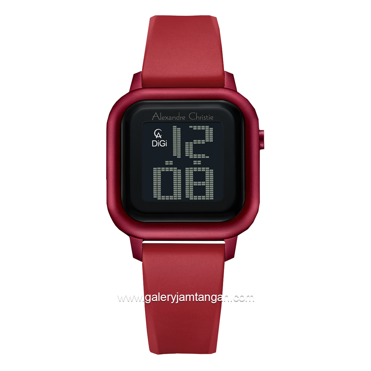 Alexandre Christie AC 9392 LH Red Rubber Strap