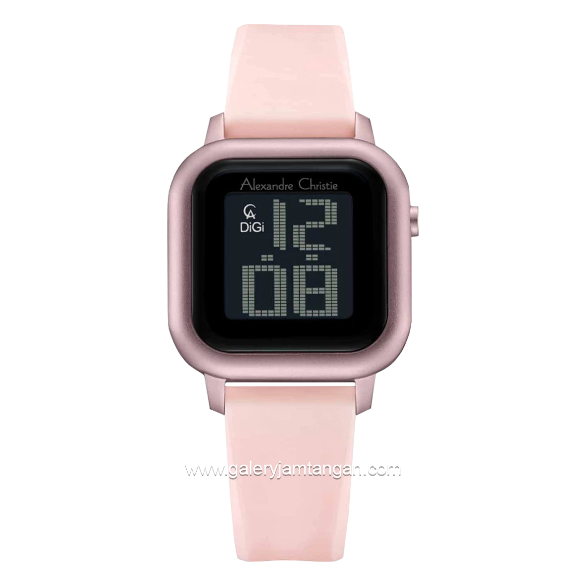 Alexandre Christie AC 9392 LH Pink Rubber Strap