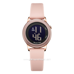 Alexandre Christie AC 9393 LH Pink Rosegold Rubber Strap