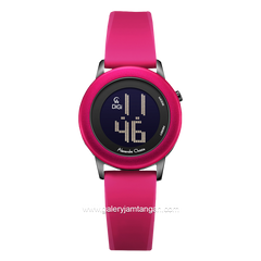 Alexandre Christie AC 9393 LH Pink Black Rubber Strap