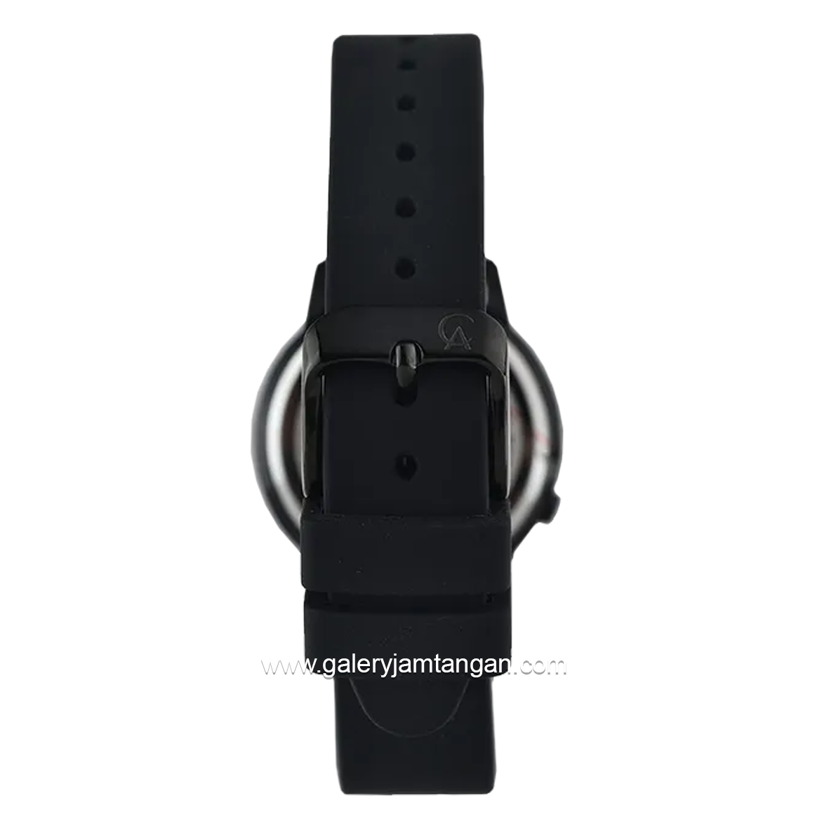 Alexandre Christie AC 9393 LH Full Black Rubber Strap