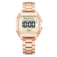 Alexandre Christie AC 9395 LH Digital Rosegold Cream Stainless Stainless Steel