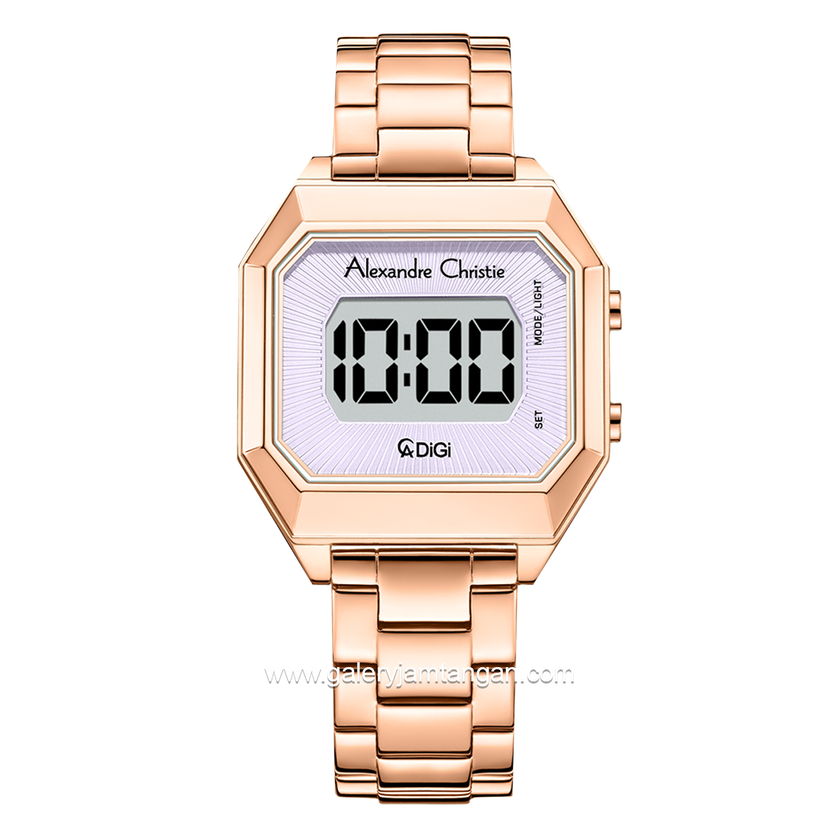 Alexandre Christie AC 9395 LH Digital Rosegold Purple Stainless Stainless Steel