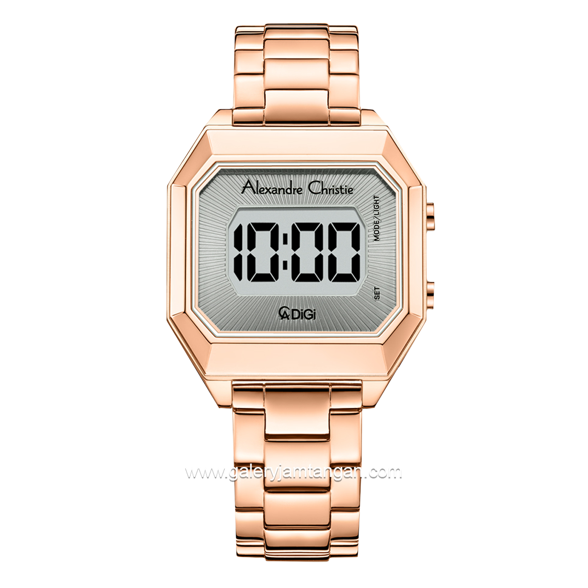 Alexandre Christie AC 9395 LH Digital Rosegold Grey Stainless Stainless Steel