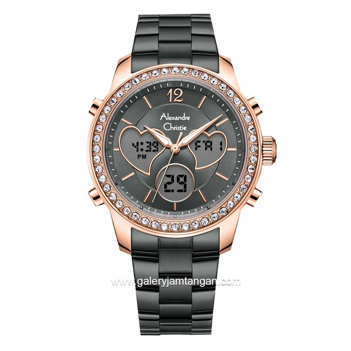 Alexandre Christie AC 9399 LH Grey Rosegold Stainless Steel
