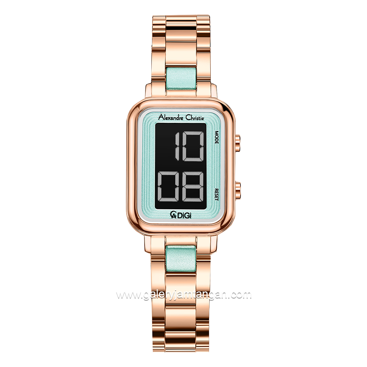 Alexandre Christie AC 9401 LH Rosegold Blue Stainless Steel