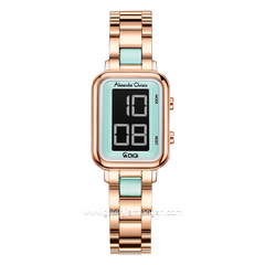 Alexandre Christie AC 9401 LH Rosegold Blue Stainless Steel