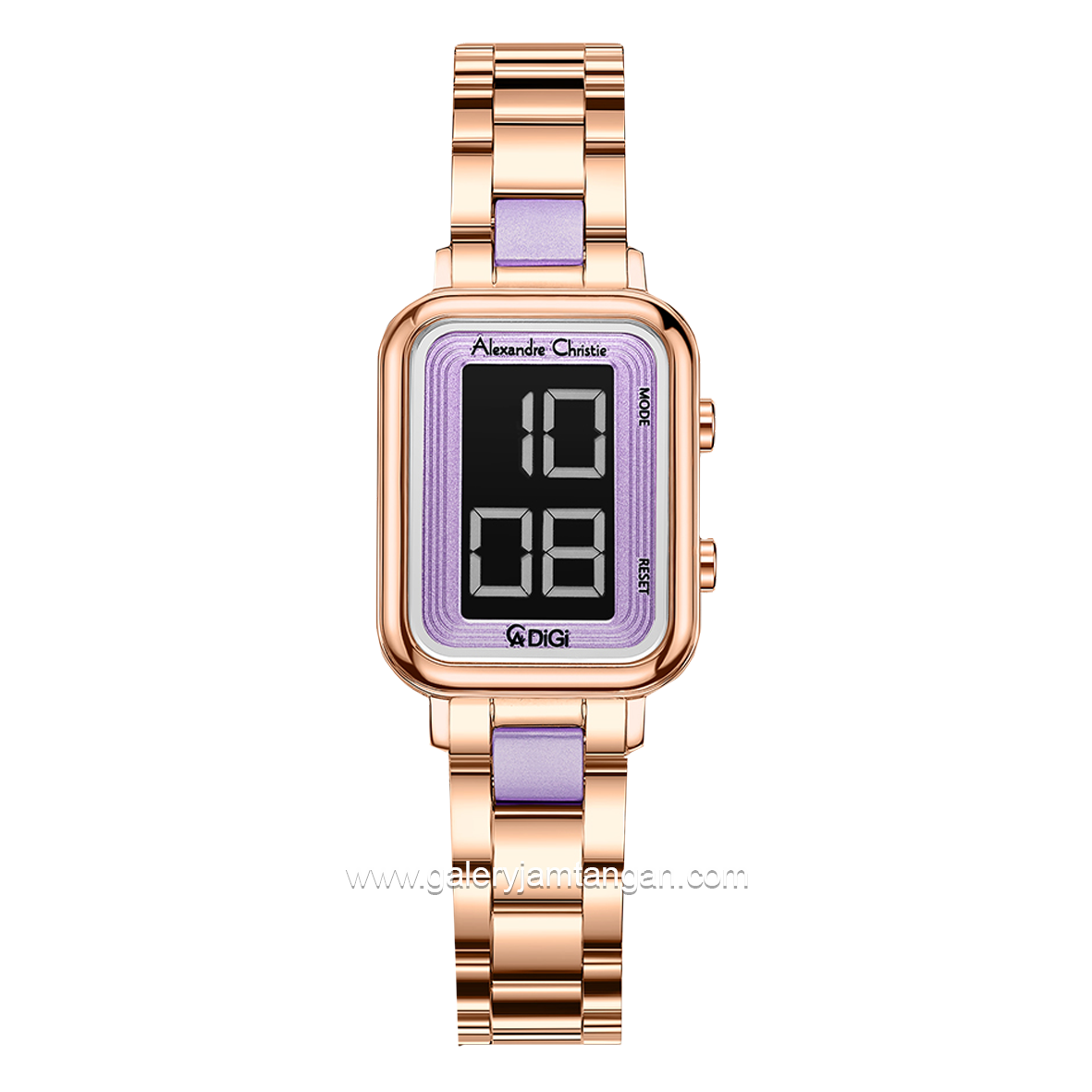 Alexandre Christie AC 9401 LH Rosegold Purple Stainless Steel