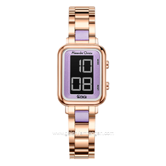Alexandre Christie AC 9401 LH Rosegold Purple Stainless Steel