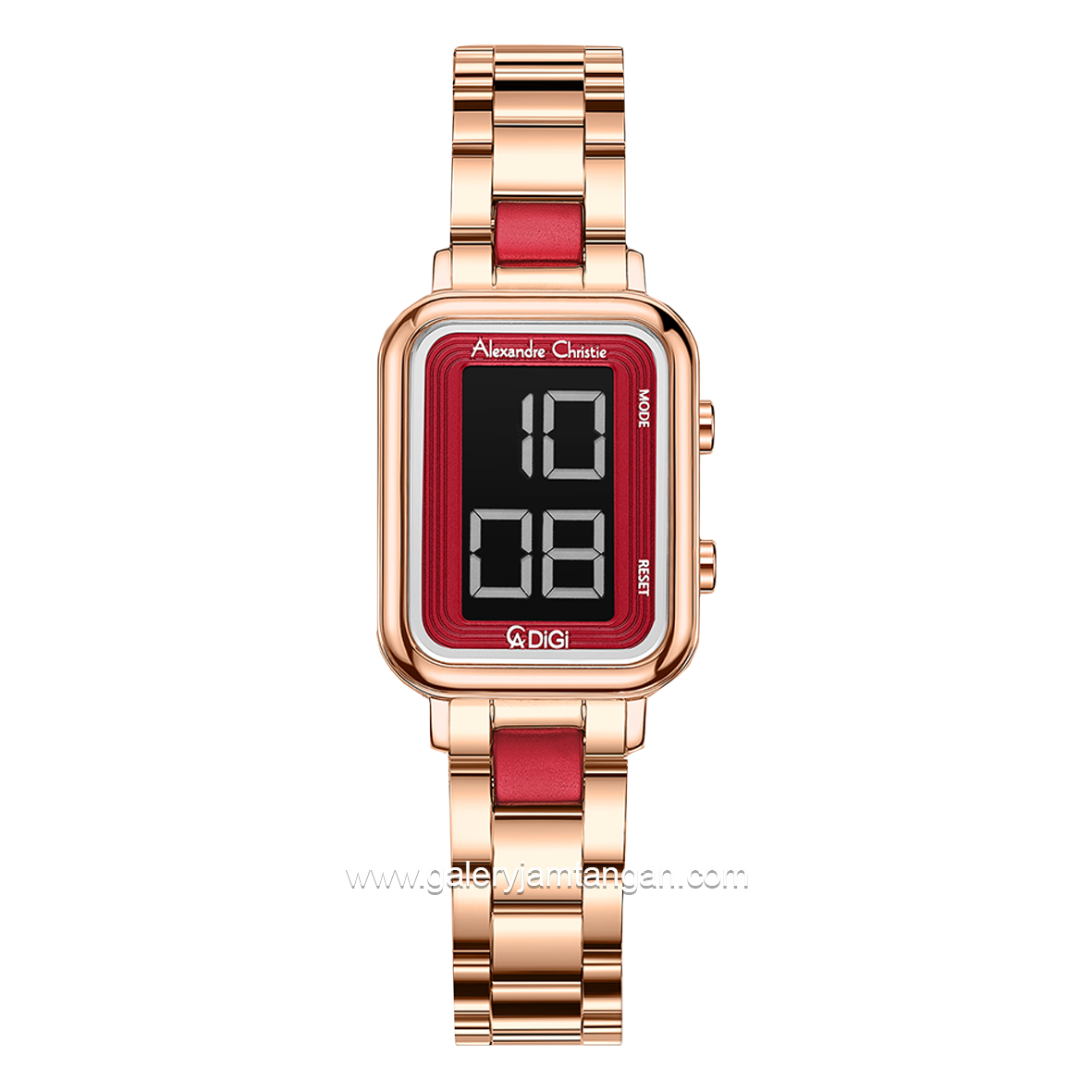 Alexandre Christie AC 9401 LH Rosegold Red Stainless Steel