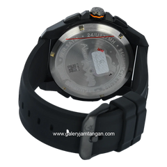 Alexandre Christie AC 9404 MH Black List Yellow Rubber Strap