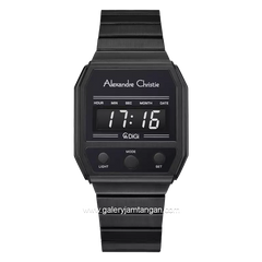 Alexandre Christie AC 9498 LH Digital Black Stainles Steel