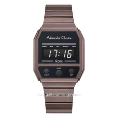 Alexandre Christie AC 9498 LH Full Brown Stainless Steel