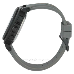 Alexandre Christie AC 9501 MH Digital Analog Grey Black Rubber Strap