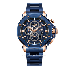 Alexandre Christie AC 9603 MC Blue Chronograph Stainless Steel
