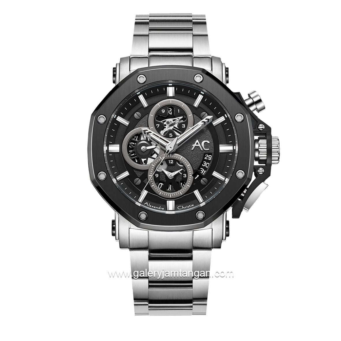 Alexandre Christie AC 9603 MC Silver Chronograph Stainless Steel