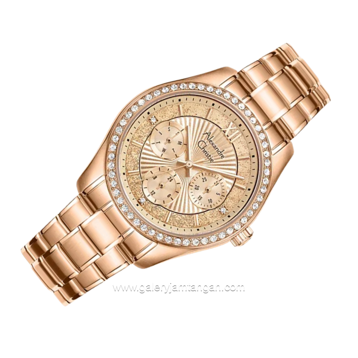 Alexandre Christie ACF 2645 BF Rosegold Stainless Steel Strap