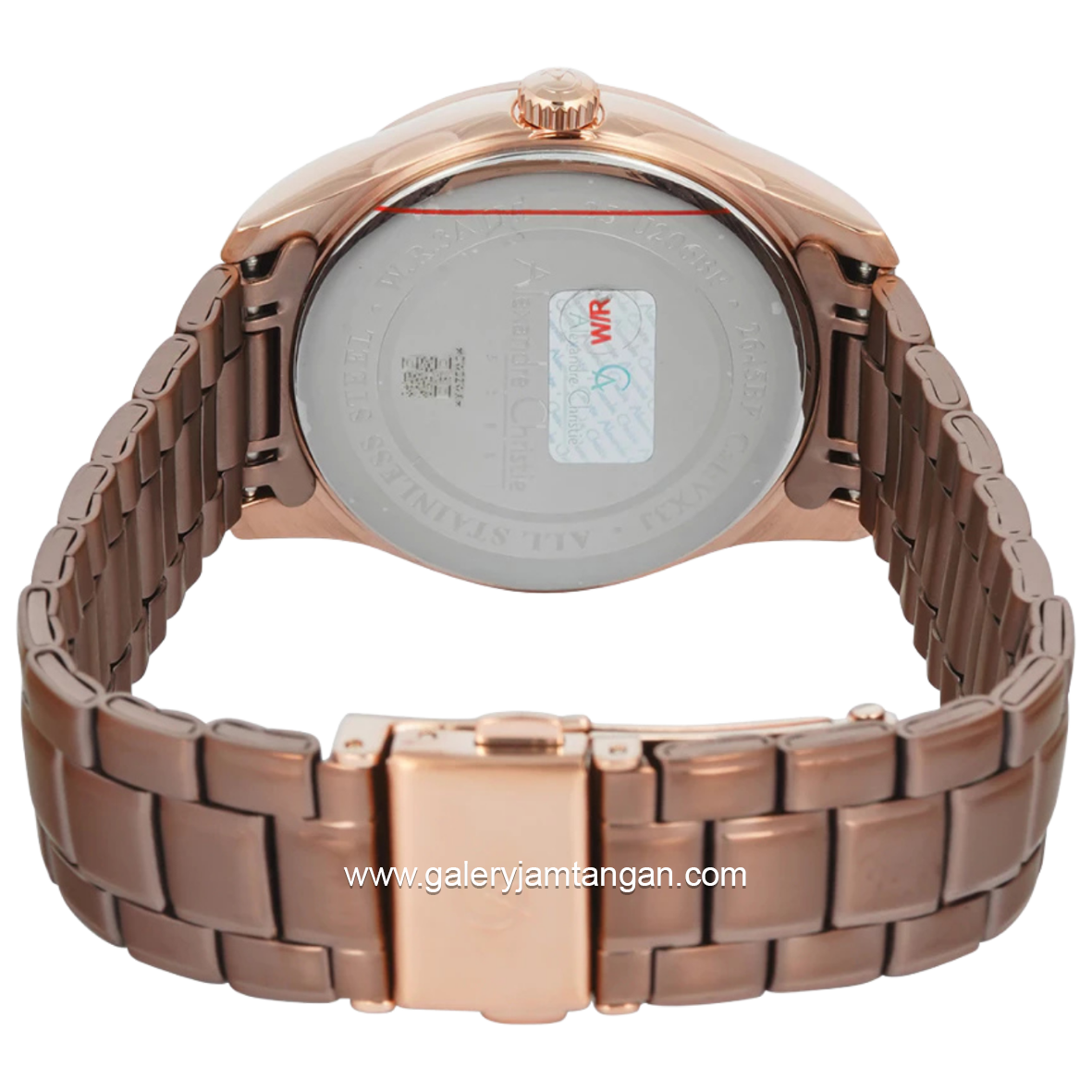 Alexandre Christie AC 2645 BF Multifunction Brown Rosegold Stainless Steel Strap