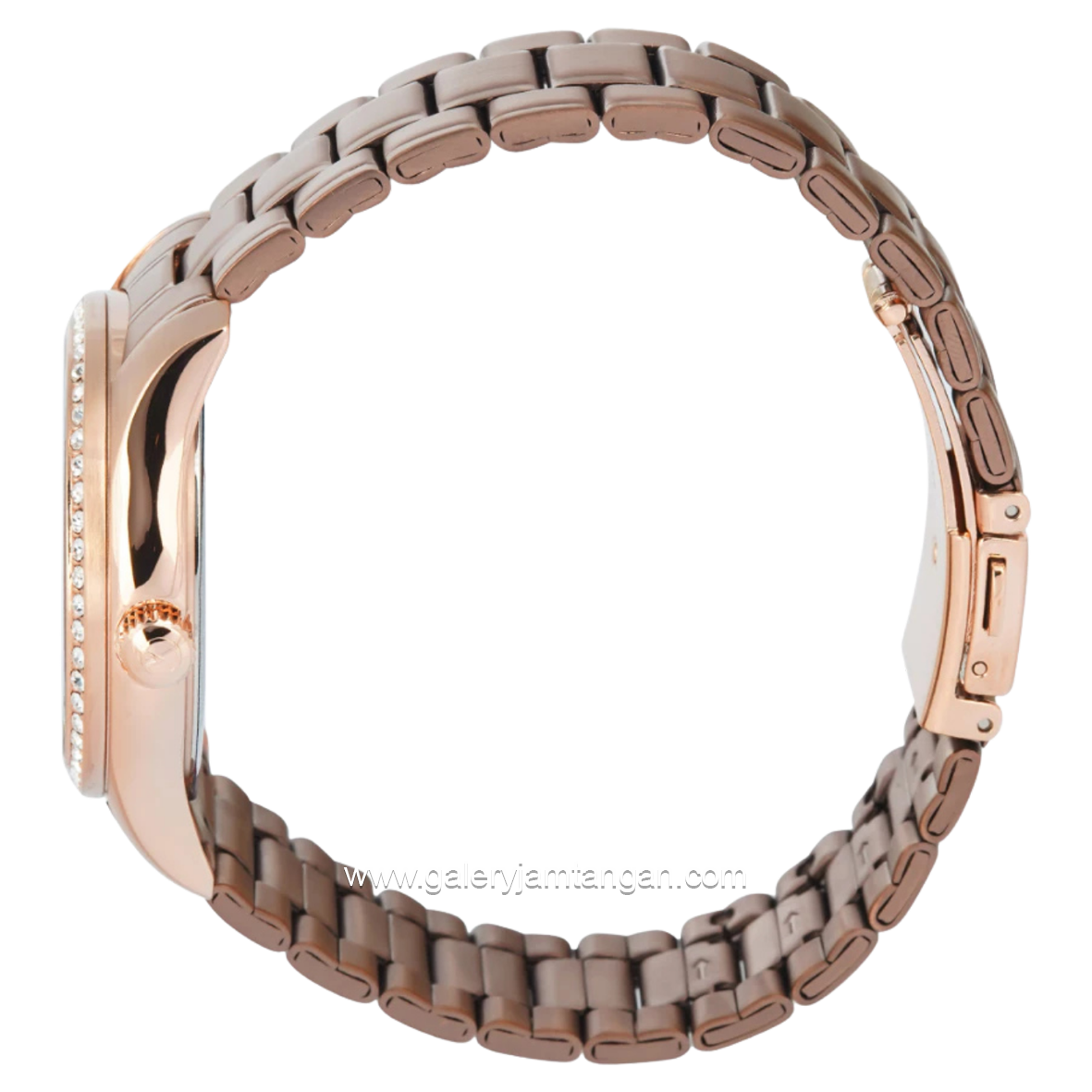 Alexandre Christie AC 2645 BF Multifunction Brown Rosegold Stainless Steel Strap