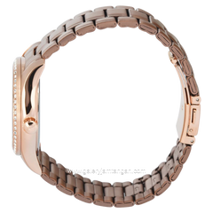 Alexandre Christie AC 2645 BF Multifunction Brown Rosegold Stainless Steel Strap