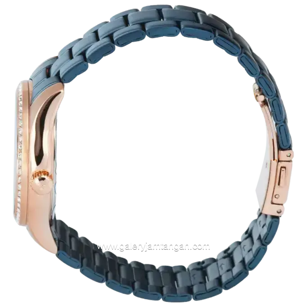 Alexandre Christie ACF 2645 BF Navy Rosegold Stainless Steel Strap