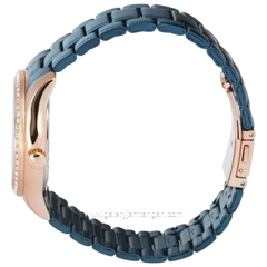Alexandre Christie ACF 2645 BF Navy Rosegold Stainless Steel Strap