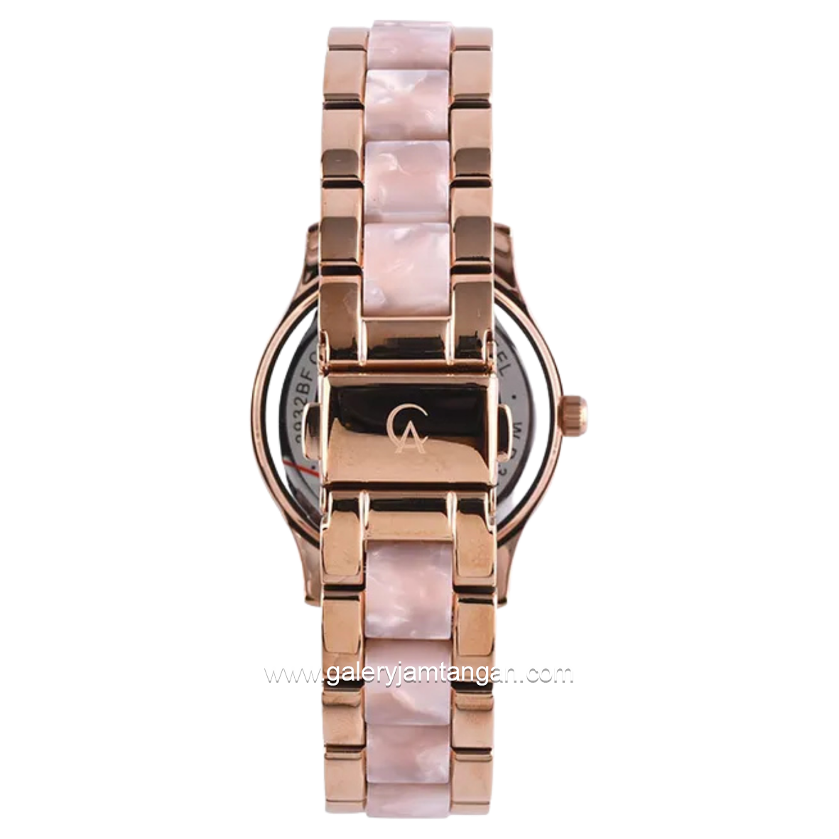 Alexandre Christie AC 2932 BF Pink Rosegold Dual Tone Stainless Steel With Acetate Strap