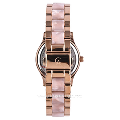 Alexandre Christie AC 2932 BF Pink Rosegold Dual Tone Stainless Steel With Acetate Strap
