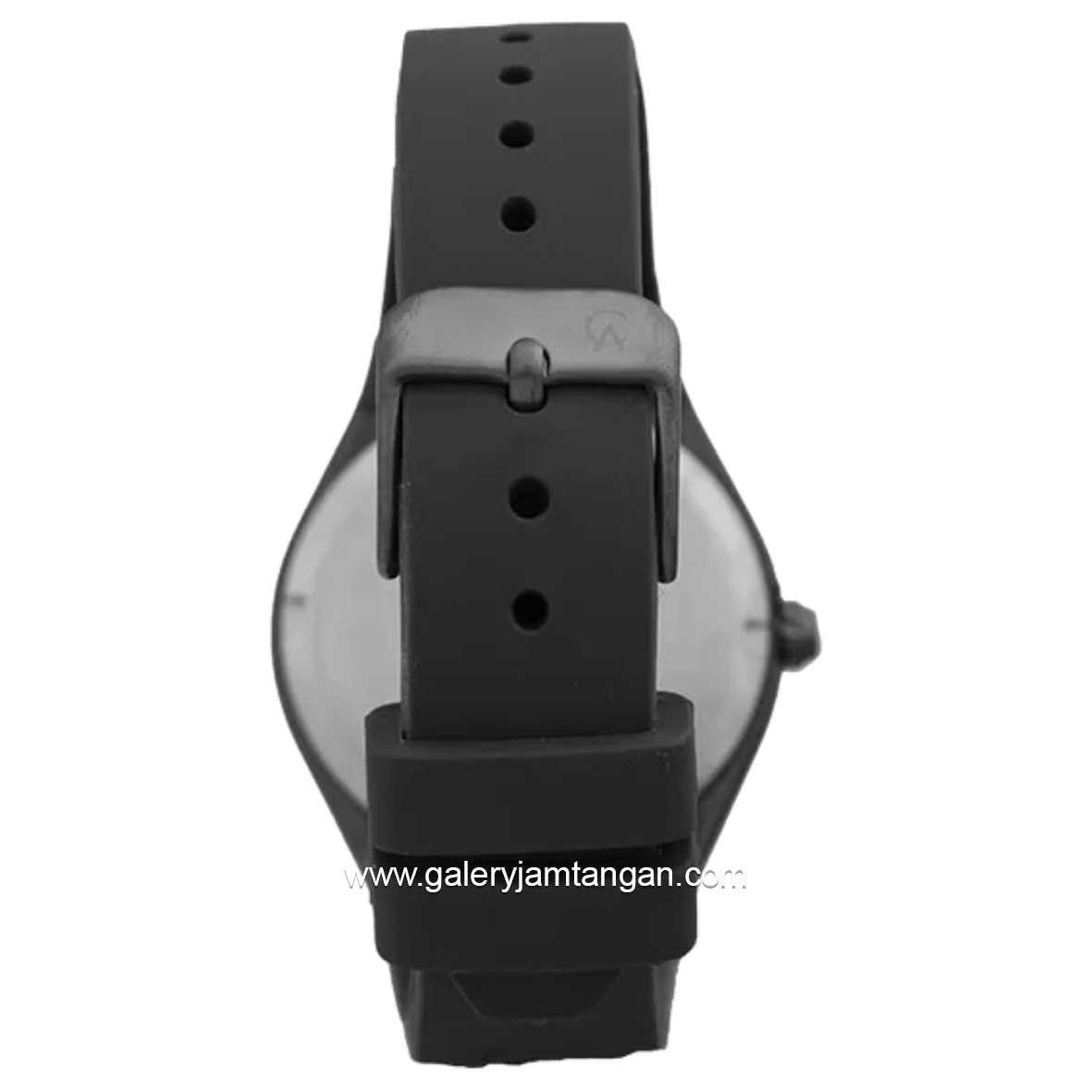 Alexandre Christie AC 2A07 LH Black Dial Black Rubber Strap