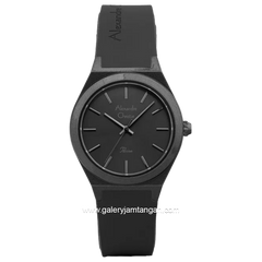 Alexandre Christie AC 2A07 LH Black Dial Black Rubber Strap