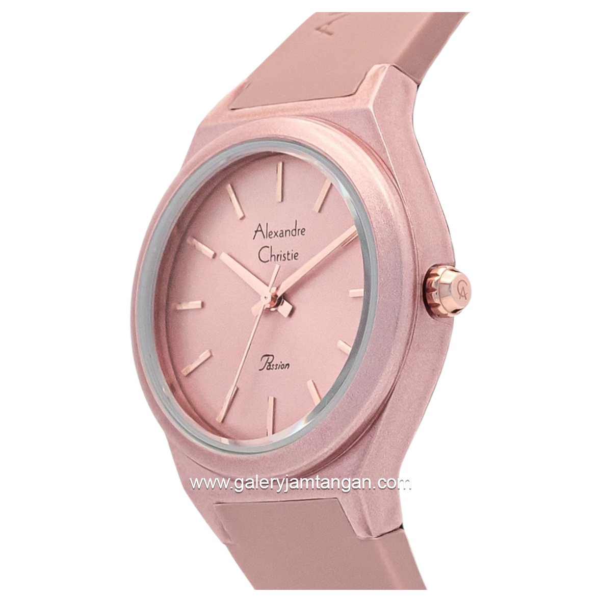 Alexandre Christie AC 2A07 LH Peach Rubber Strap