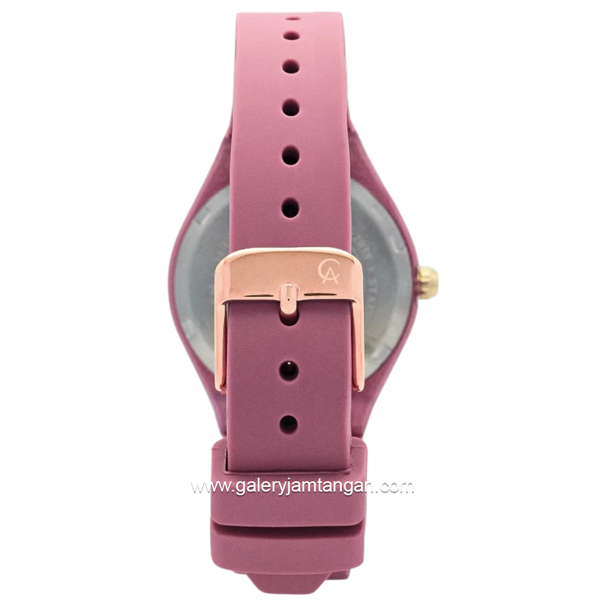 Alexandre Christie AC 2A07 LH Pink Rubber Strap