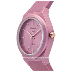 Alexandre Christie AC 2A07 LH Pink Rubber Strap